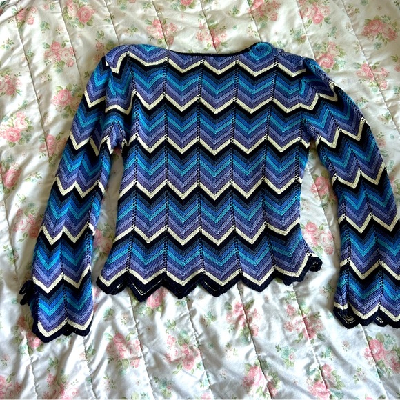 Vintage limited too chevron crochet top - Picture 4 of 5